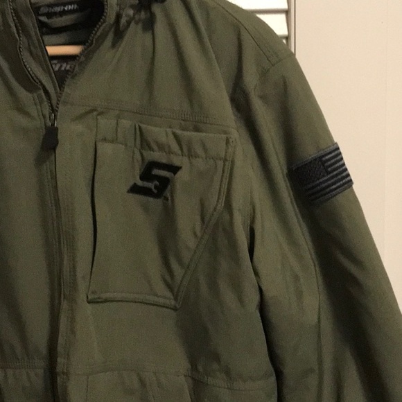 NWOT Men’s SNAP-ON Tools Workwear Jacket - polyester- olive green- Large - Picture 2 of 10